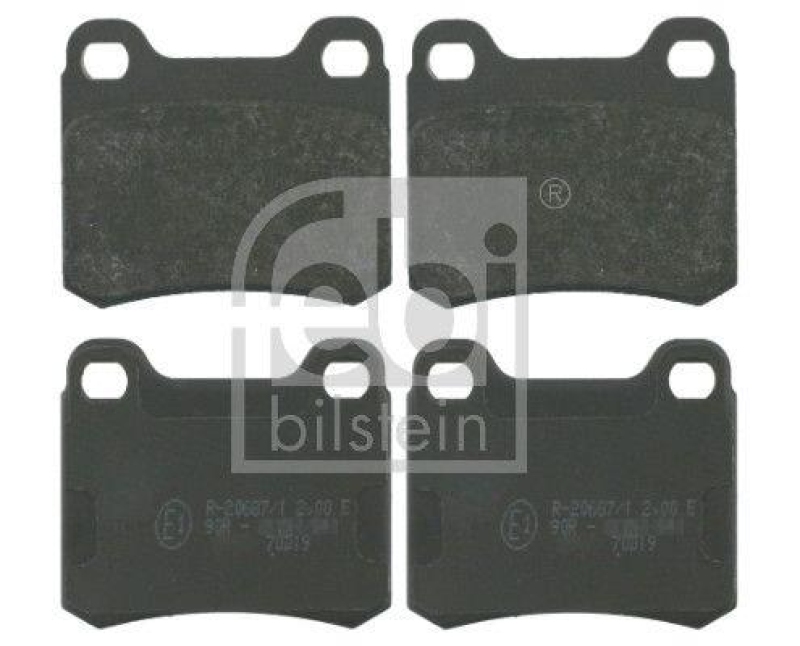 FEBI BILSTEIN 16156 Bremsbelagsatz Scheibenbremse