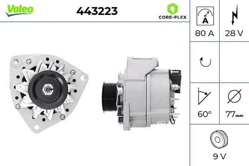 VALEO 443223 Generator Neu - ORIGINS
