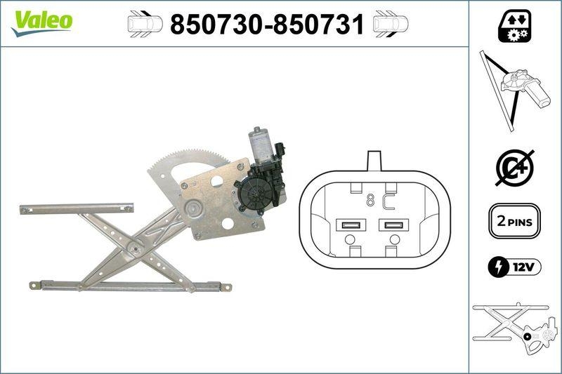 VALEO 850730 Fensterheber vorne links DAIHATSU TERIOS