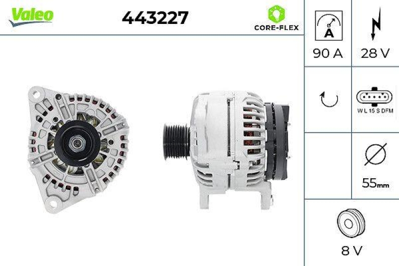VALEO 443227 Generator Neu - ORIGINS