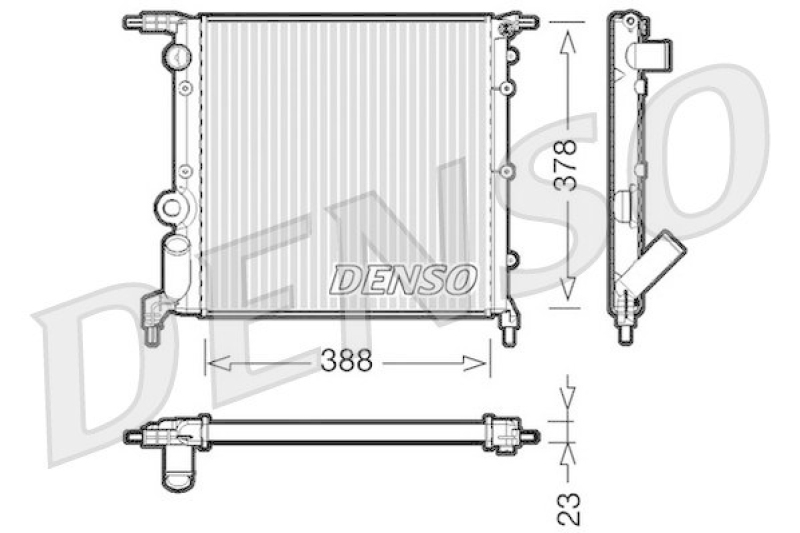 DENSO DRM23006 K&uuml;hler RENAULT CLIO I (B/C57_, 5/357_) 1.2 (B/C57R) (1991 - 1996)