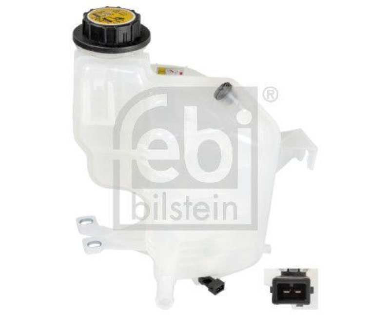 FEBI BILSTEIN 173569 Kühlerausgleichsbehälter mit Deckeln und Sensor für Land Rover