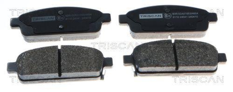 TRISCAN 8110 24041 Bremsbelag Hinten für Opel Astra J