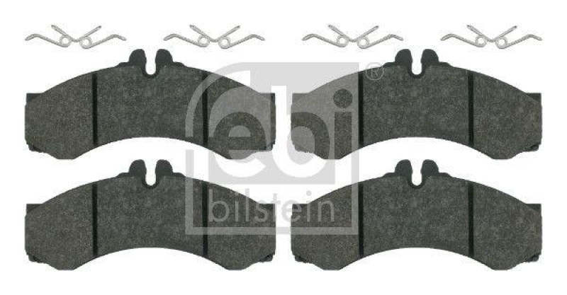 FEBI BILSTEIN 16164 Bremsbelagsatz mit Befestigungsmaterial f&uuml;r Mercedes-Benz