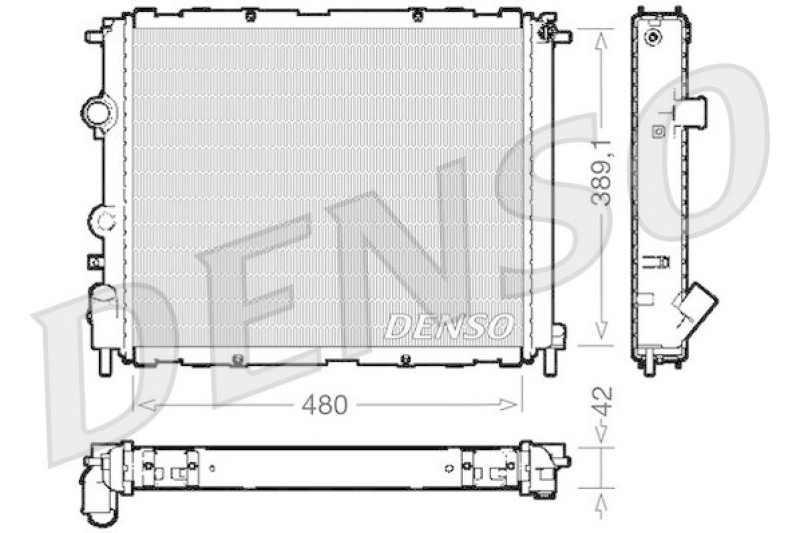 DENSO DRM23009 K&uuml;hler RENAULT KANGOO (KC0/1_) 1.4 (KC0C, KC0H, KC0B, KC0M) (1997 - )