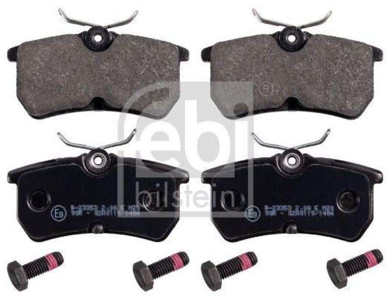 FEBI BILSTEIN 16167 Bremsbelagsatz mit Schrauben f&uuml;r Ford