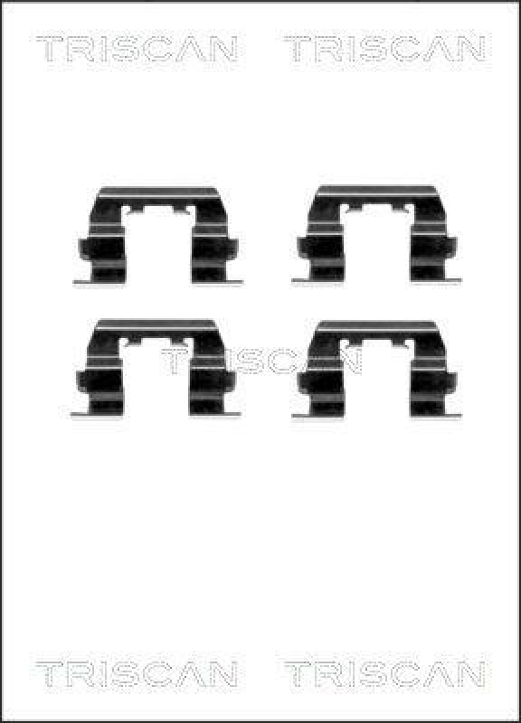 TRISCAN 8105 431621 Montagesatz, Scheibenbremsbelag f&uuml;r Hyundai