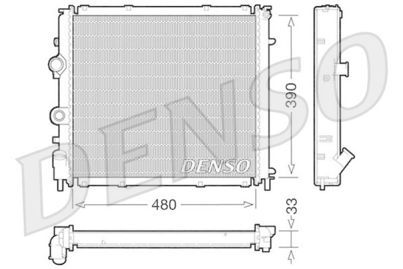 DENSO DRM23011 K&uuml;hler RENAULT CLIO II (BB0/1/2_, CB0/1/2_) 1.2 16V (BB05, BB0W, BB11, BB27, BB2T, BB2U, BB2V, CB05...) (2001 - )
