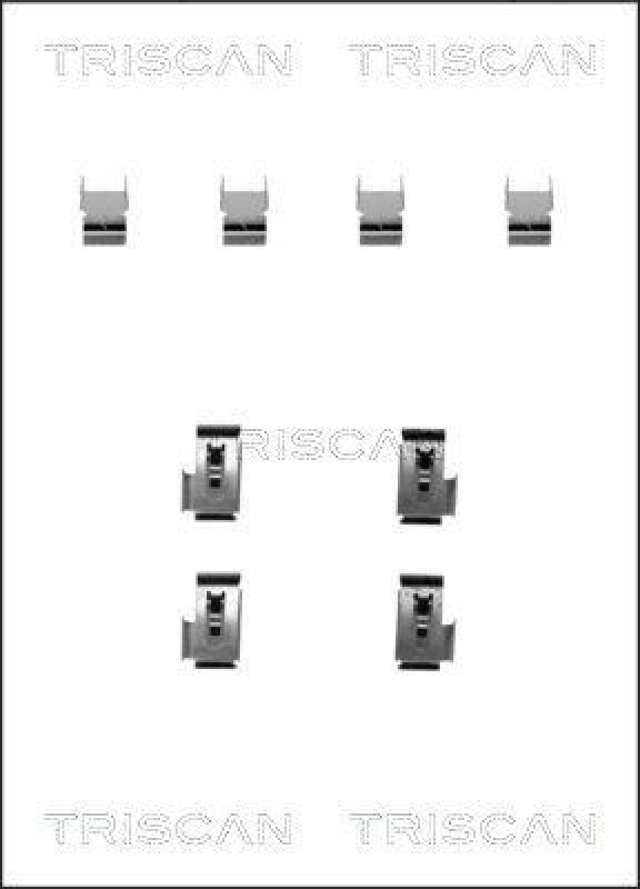 TRISCAN 8105 421586 Montagesatz, Scheibenbremsbelag f&uuml;r Mitsubishi