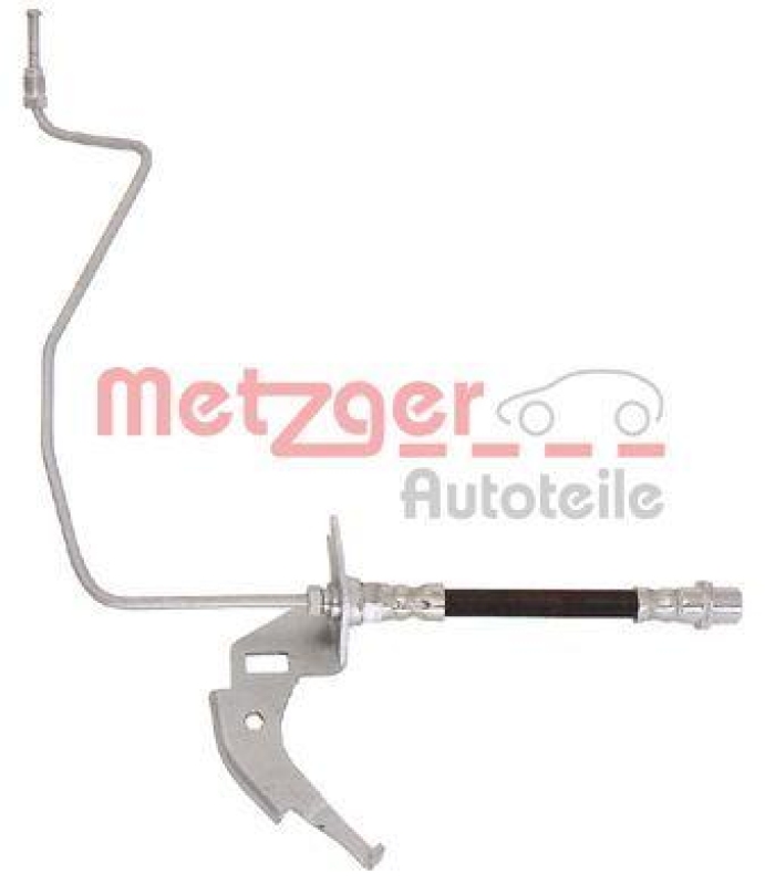 METZGER 4119361 Bremsschlauch Mit Leitung f&uuml;r OPEL HA rechts