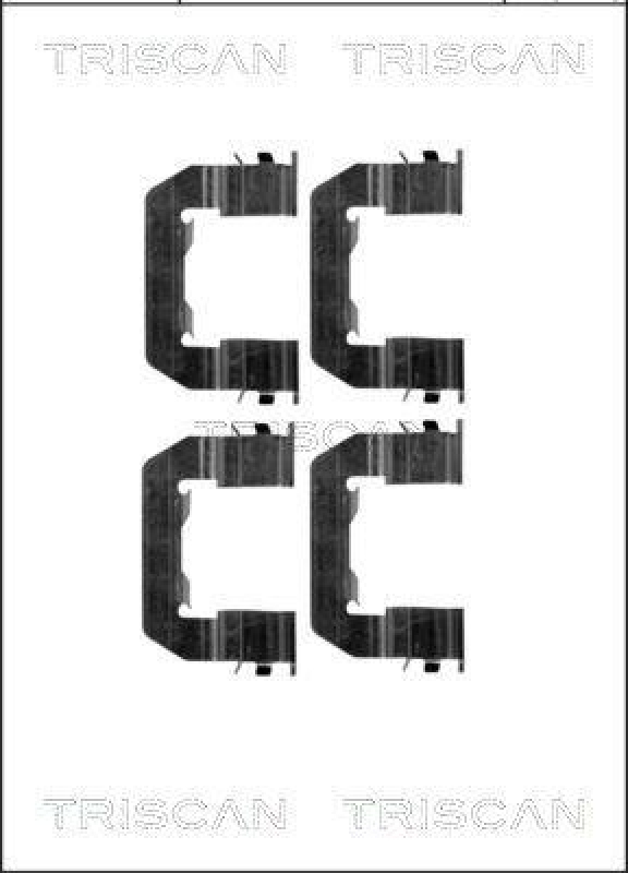 TRISCAN 8105 431628 Montagesatz, Scheibenbremsbelag f&uuml;r Hyundai