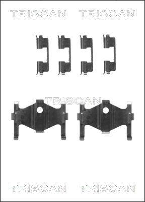 TRISCAN 8105 431622 Montagesatz, Scheibenbremsbelag f&uuml;r Hyundai, Kia, Nissan
