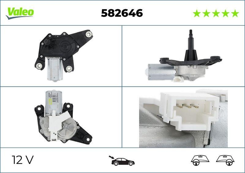 VALEO 582646 Wischermotor Heck