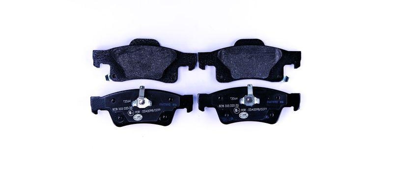 HELLA 8DB 355 020-351 Bremsbelagsatz, Scheibenbremsbelag f&uuml;r JEEP