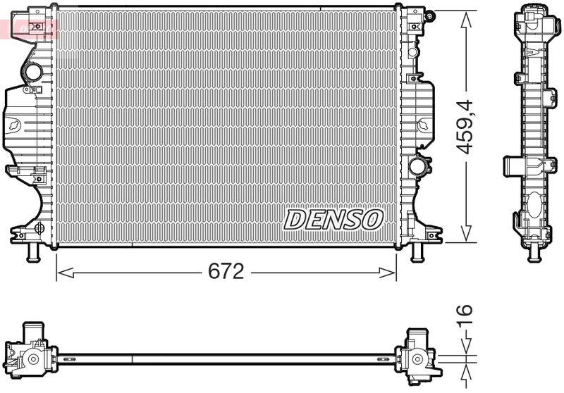 DENSO DRM10121 K&uuml;hler FORD MONDEO V Turnier (CF) 2.0 TDCi (14-)