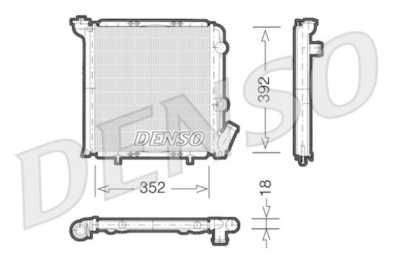 DENSO DRM23071 K&uuml;hler RENAULT SUPER 5 (B/C40_) 1.4 (B/C/407) CAT (1985 - 1996)