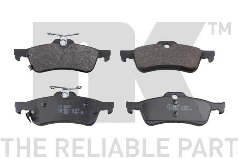 NK 224579 Bremsbelagsatz, Scheibenbremse f&uuml;r DAIHATSU, TOYOTA
