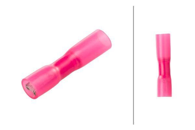 HELLA 8KW 744 761-003 Leitungsverbinder A 161 rot, Flachsteckh&uuml;lse