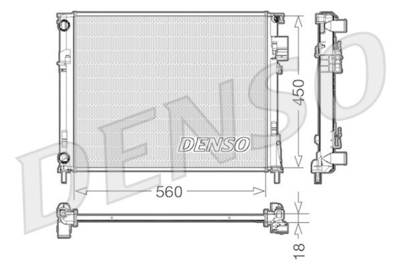 DENSO DRM23095 K&uuml;hler OPEL VIVARO Box (F7) 1.9 DTI (2001 - )