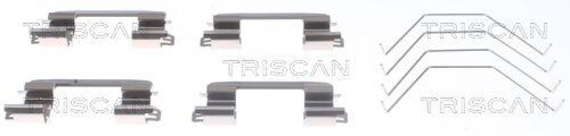 TRISCAN 8105 431635 Montagesatz, Scheibenbremsbelag f&uuml;r Kia