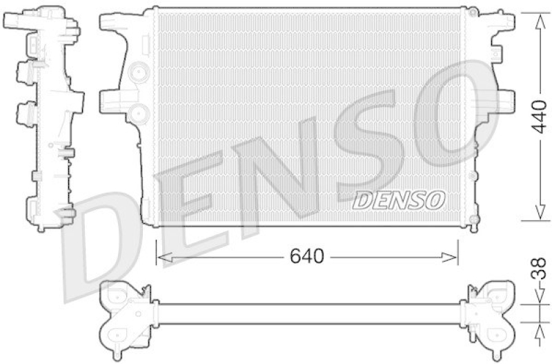 DENSO DRM12008 K&uuml;hler IVECO DAILY V Box Body / Estate 35C15 V, 40C15 V (11-14)