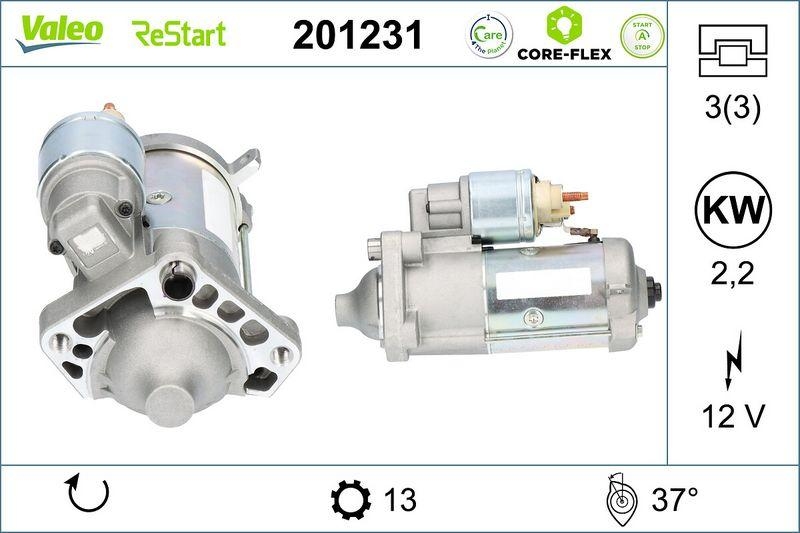 VALEO 201231 RE-Starter - CORE-FLEX - VOLVO