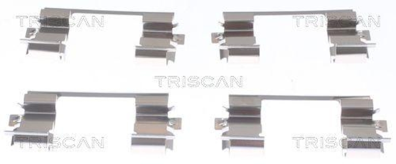 TRISCAN 8105 431637 Montagesatz, Scheibenbremsbelag f&uuml;r Hyundai