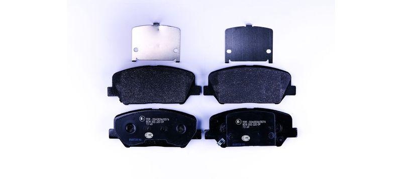 HELLA 8DB 355 020-591 Bremsbelagsatz, Scheibenbremsbelag f&uuml;r KIA