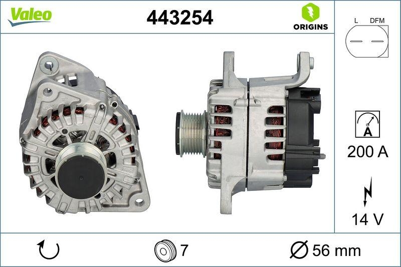 VALEO 443254 Generator Neu - ORIGINS