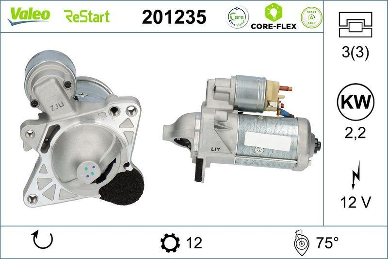 VALEO 201235 RE-Starter - CORE-FLEX - RENAULT-NI