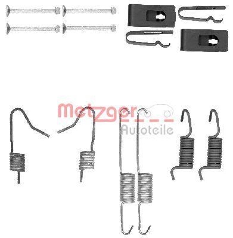 METZGER 105-0898 Zubeh&ouml;rsatz, Feststellbremsbacken f&uuml;r NISSAN/RENAULT/TOYOTA