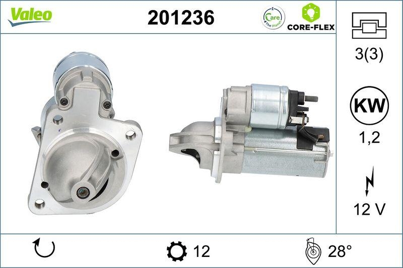 VALEO 201236 Starter - CORE-FLEX - FORD