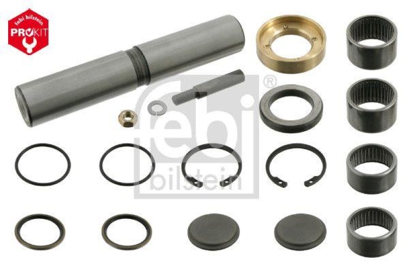 FEBI BILSTEIN 08526 Achsschenkelbolzensatz mit Drucklager, Einzelsatz für Mercedes-Benz