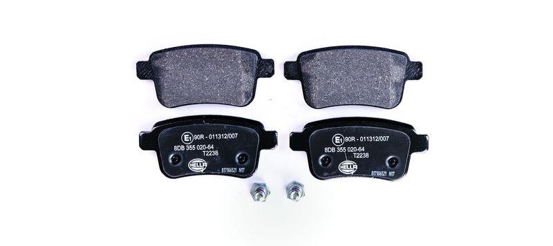 HELLA 8DB 355 020-641 Bremsbelagsatz, Scheibenbremsbelag f&uuml;r MB