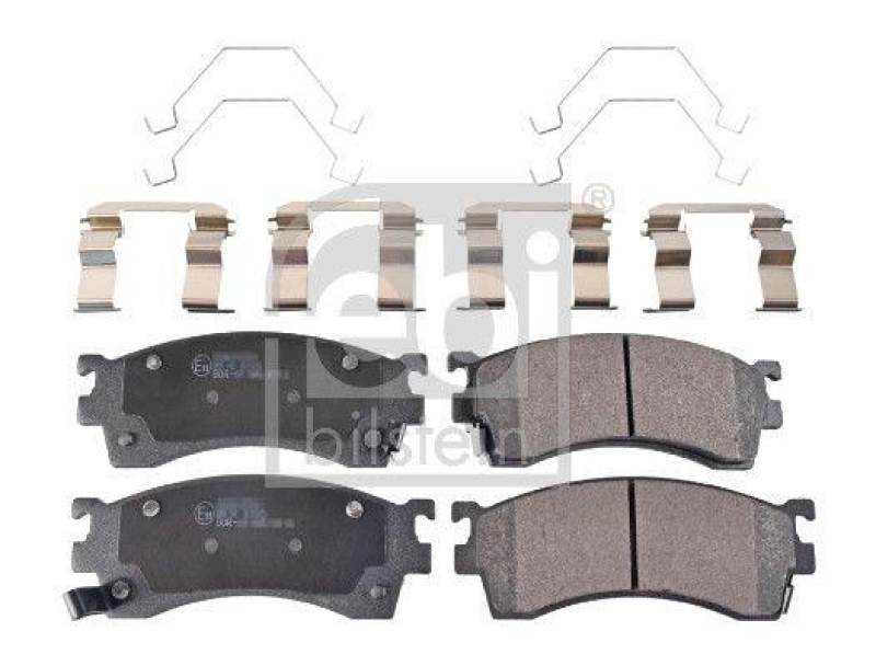 FEBI BILSTEIN 16198 Bremsbelagsatz mit Befestigungsmaterial f&uuml;r MAZDA