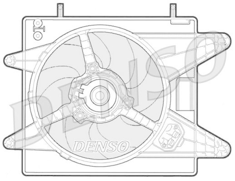 DENSO DER09008 Kühlerlüfter FIAT MAREA Weekend (185) 1.6 100 16V (1996 - 2002)