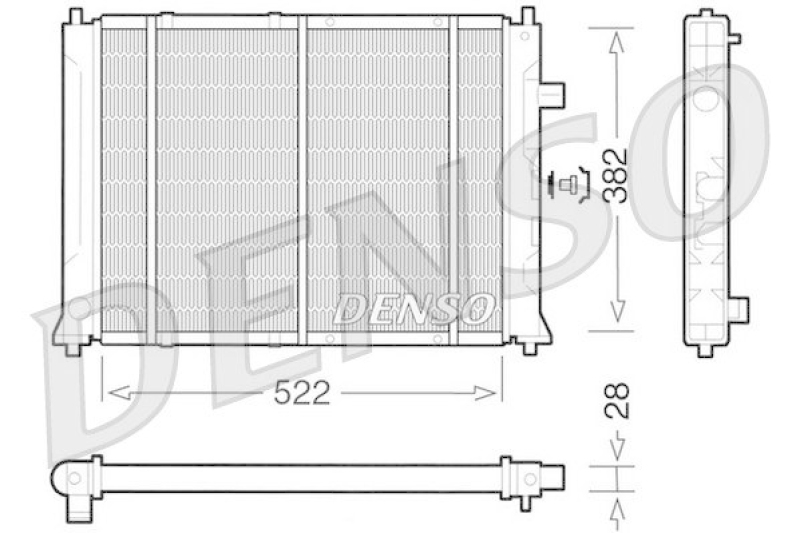 DENSO DRM24014 K&uuml;hler ROVER 200 (RF) 214 i (1995 - 2000)