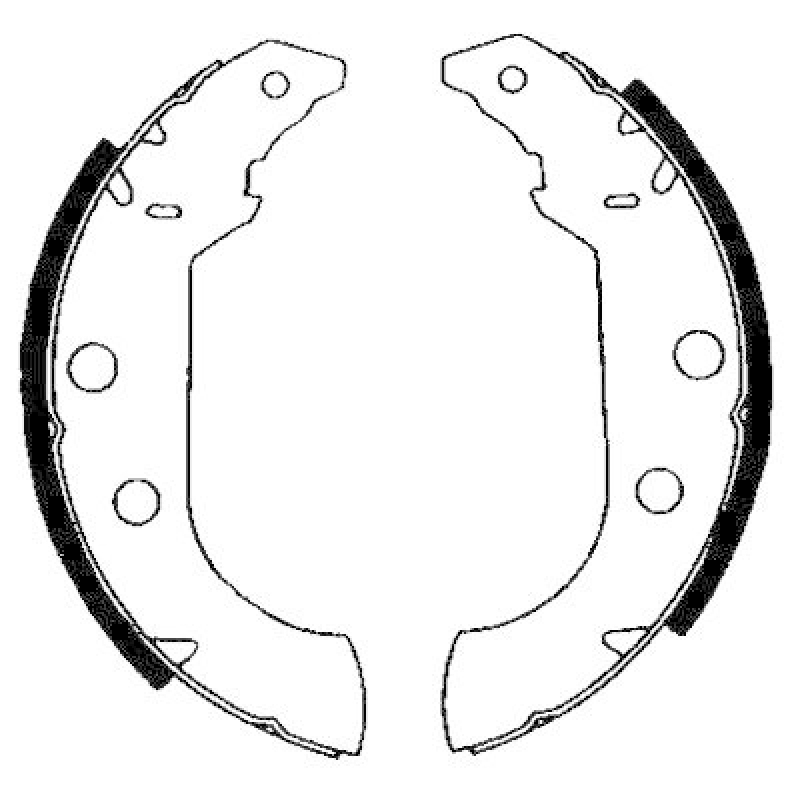 HELLA 8DB 355 001-101 Bremsbackensatz für P.S.A