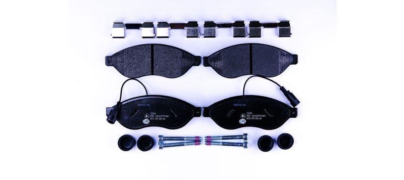 HELLA 8DB 355 020-661 Bremsbelagsatz, Scheibenbremsbelag f&uuml;r FIAT/P.S.A