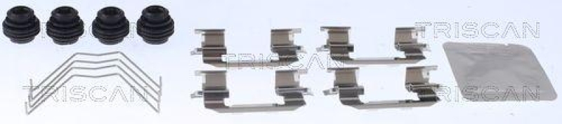 TRISCAN 8105 431645 Montagesatz, Scheibenbremsbelag f&uuml;r Hyundai