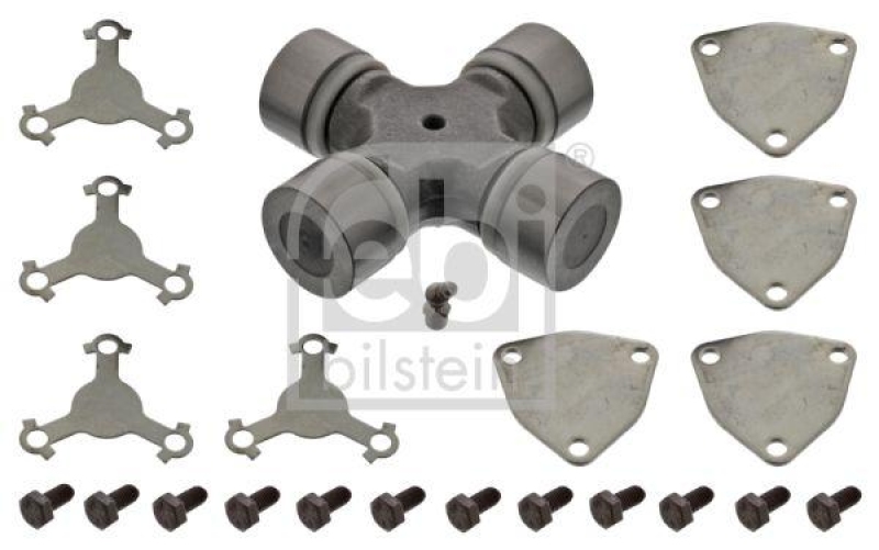 FEBI BILSTEIN 11686 Rep. Satz Kreuzgelenk f&uuml;r Gelenkwelle, mit Schmiernippel f&uuml;r Volvo
