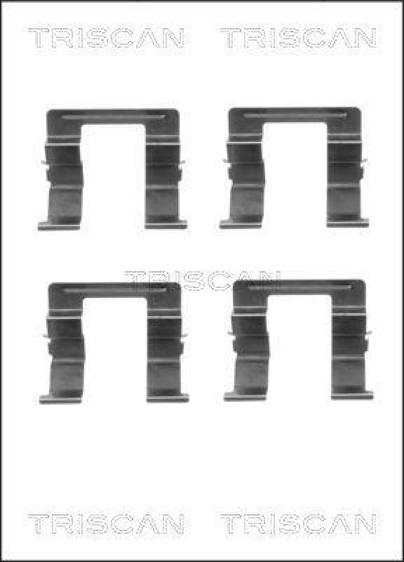 TRISCAN 8105 501584 Montagesatz, Scheibenbremsbelag f&uuml;r Mazda