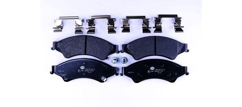 HELLA 8DB 355 020-781 Bremsbelagsatz, Scheibenbremsbelag f&uuml;r FORD