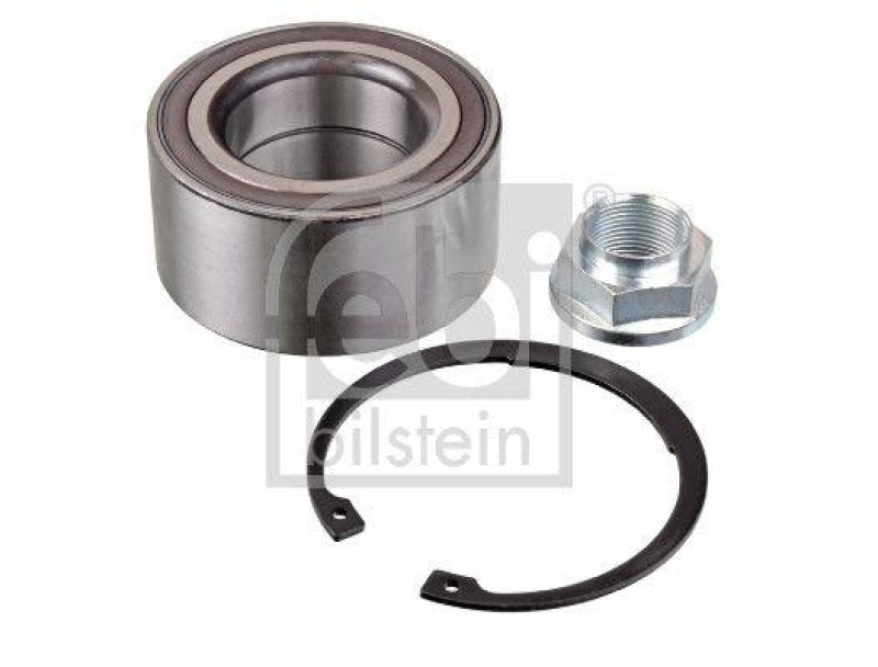 FEBI BILSTEIN 102839 Radlagersatz mit ABS-Impulsring, Achsmutter und Sicherungsring f&uuml;r HONDA