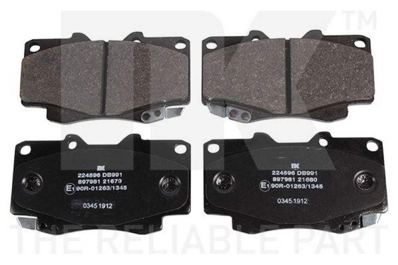 NK 224596 Bremsbelagsatz, Scheibenbremse f&uuml;r TOYOTA
