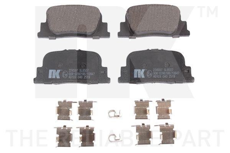 NK 224597 Bremsbelagsatz, Scheibenbremse f&uuml;r LEXUS, TOYOTA