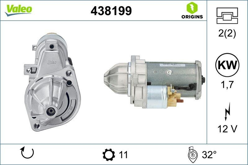 VALEO 438199 Starter Neu - ORIGINS