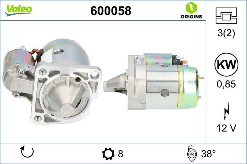 VALEO 600058 Starter Neu - ORIGINS