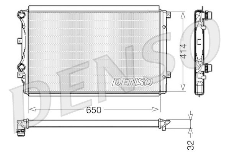DENSO DRM32015 K&uuml;hler VW TOURAN (1T1, 1T2) 1.9 TDI (2003 - 2010)