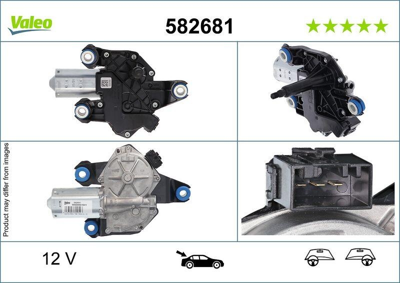 VALEO 582681 Wischermotor Heck